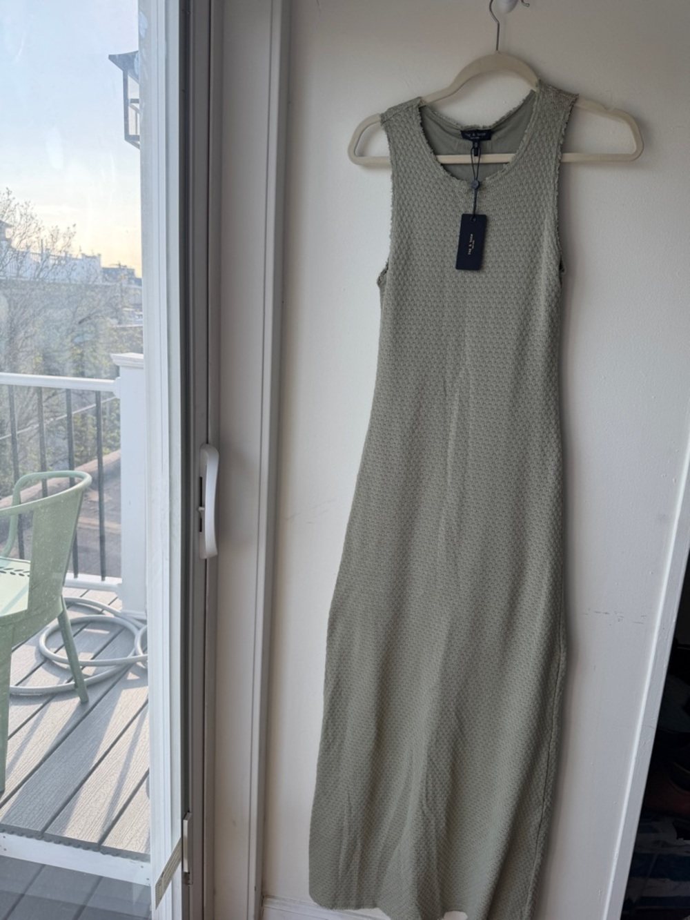 rag & bone Sleeveless Maxi Dress in Sage Green